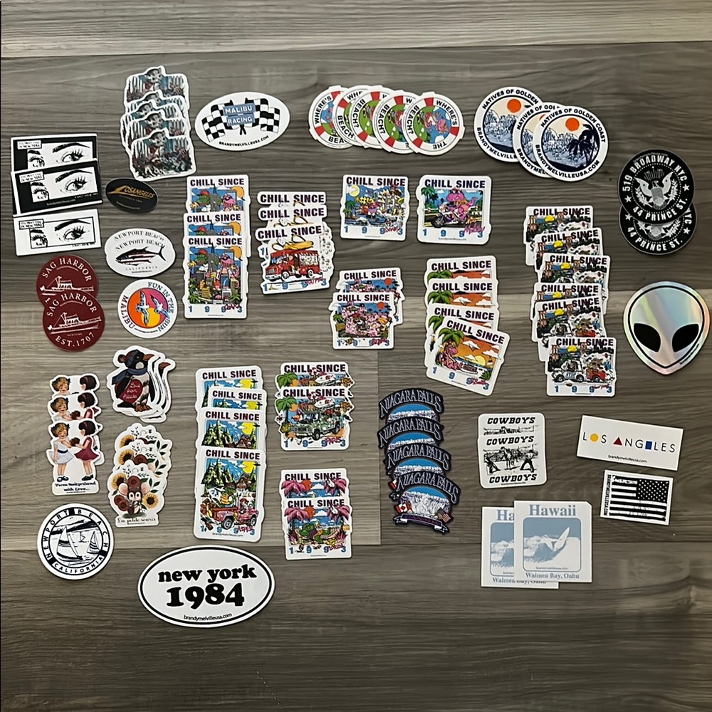 3 for $20 ✨ Brandy Melville 50+ Vinyl Sticker Collection